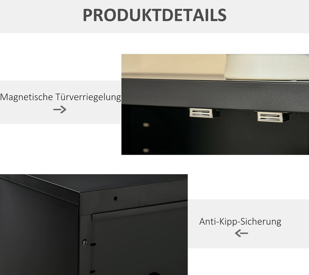 HOMCOM kredens 75 cm x 33 cm x 110 cm