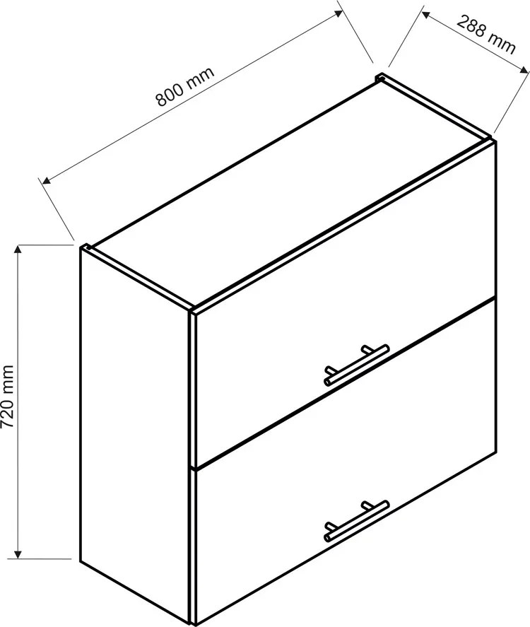 Górna szafka kuchenna T8-W80