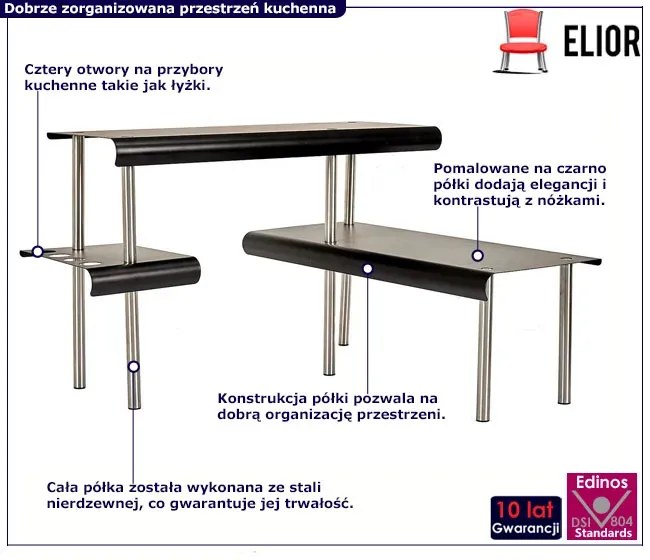 Półka stojąca na blat kuchenny - Ensa 4X