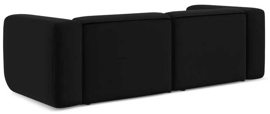 Czarna aksamitna sofa 228 cm Ekahi – Makamii