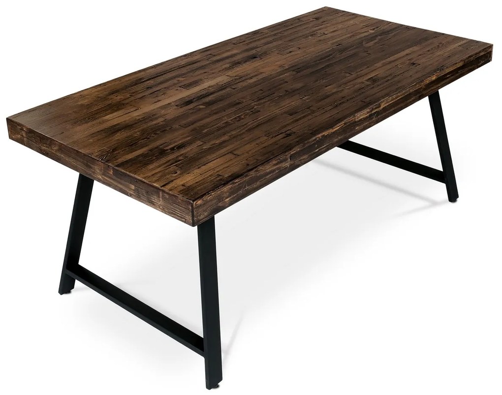 Stół do jadalni z litego drewna 180 x 90 cm, sosna