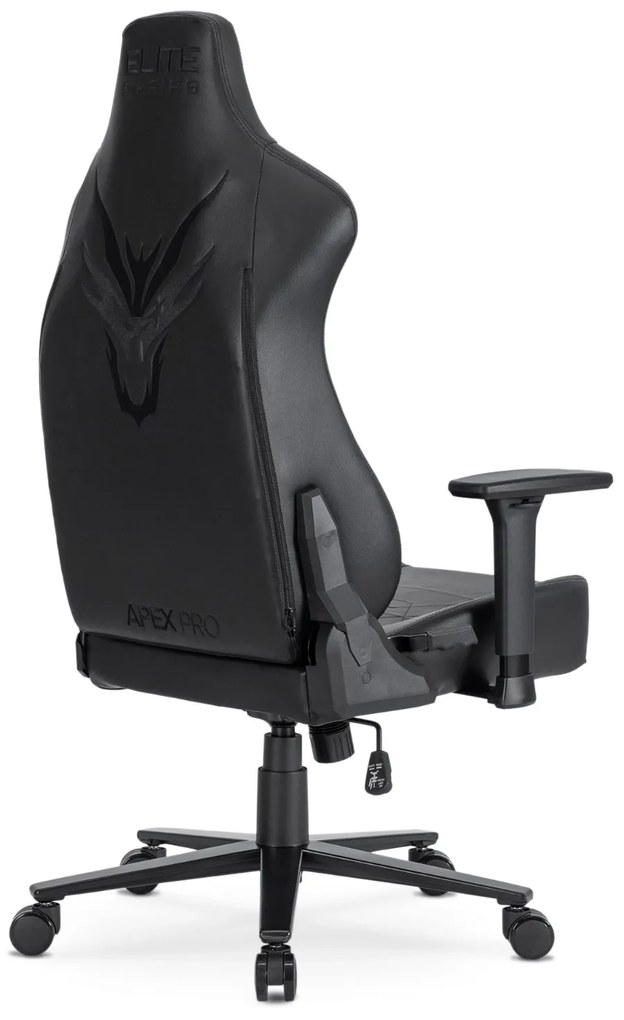 Fotel Gamingowy Obrotowy APEX Czarny Nowoczesny