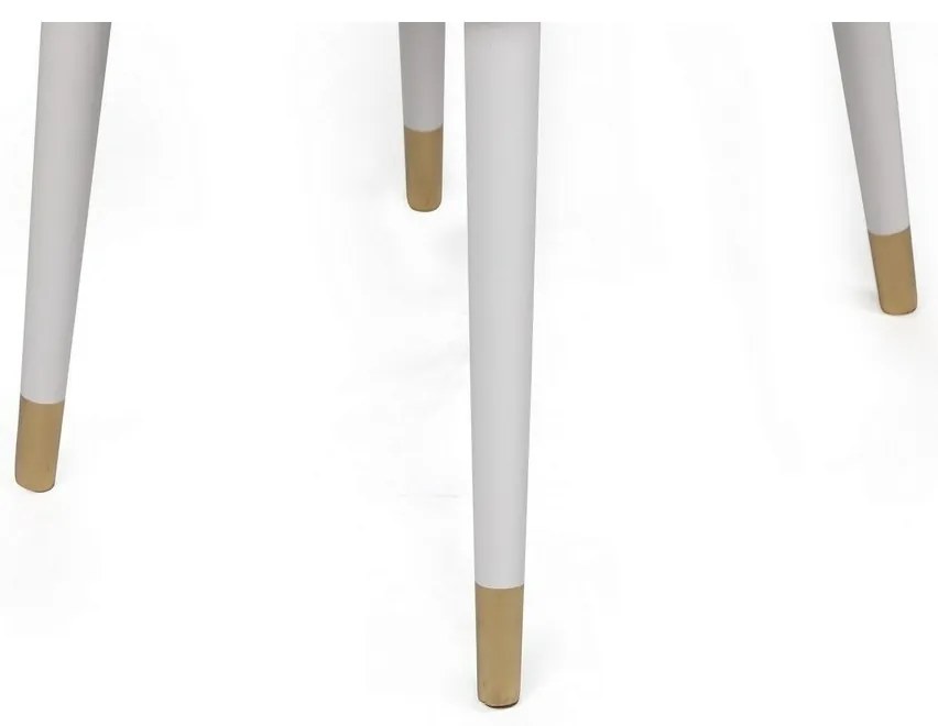 Zestaw krzeseł do jadalni Hugo Beige and White, 2szt.