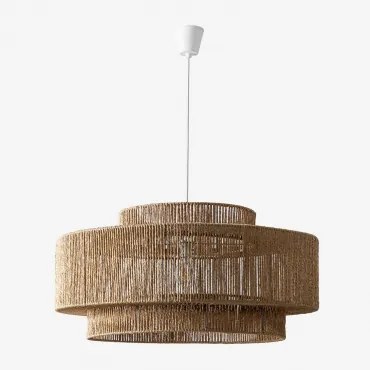 Lampa Sufitowa Wisząca Na Zewnątrz Z Plecionego Papieru Kena Ø80 Cm - Sklum