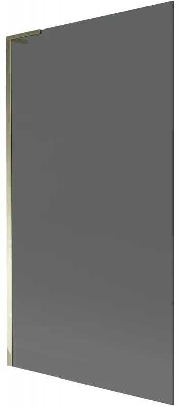 Mexen Next L parawan nawannowy 1-skrzydłowy 100 x 150 cm, grafit, złoty - 895-100-000-03-40-50