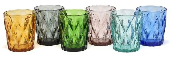 Zestaw 6 szklanek Brandani Diamante, 270 ml