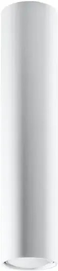 Biały nowoczesny plafon tuba - S245 W9-P53