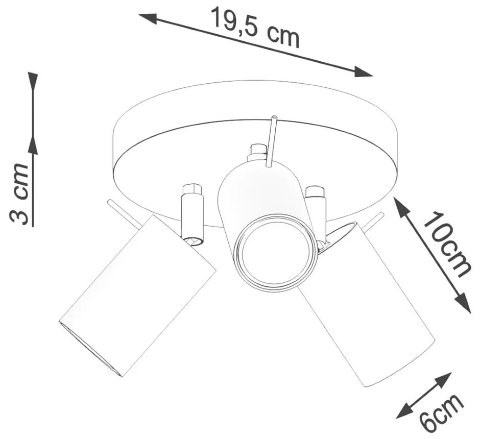 Ceglasta lampa sufitowa Etna – Nice Lamps