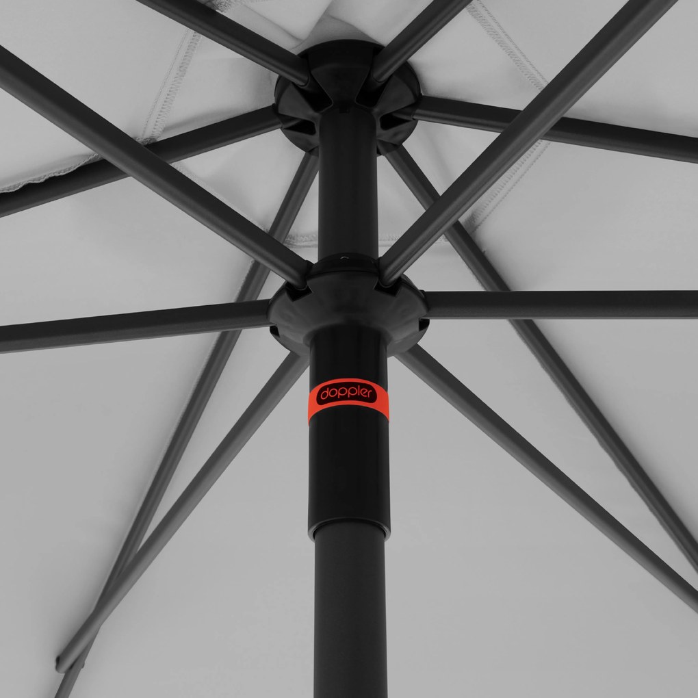 Doppler myZone Push Up parasol ogrodowy 300 cm jasnoszary