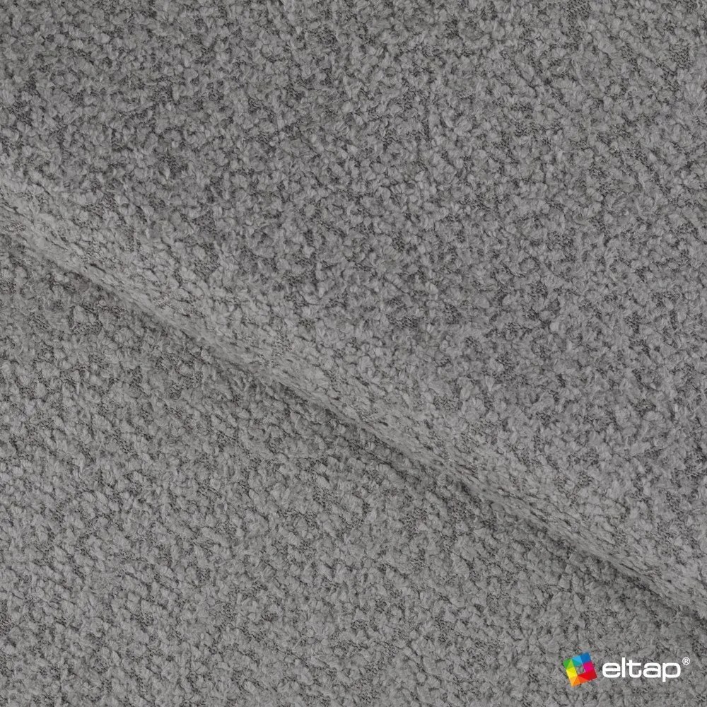 Szara rozkładana sofa z materiału bouclé 256 cm Cotonn – ELTAP