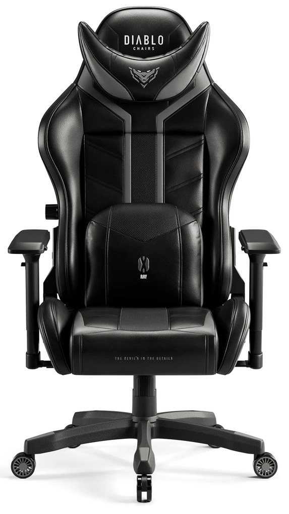 Fotel gamingowy Diablo X-Ray 2.0 Normal Size, czarno-szary