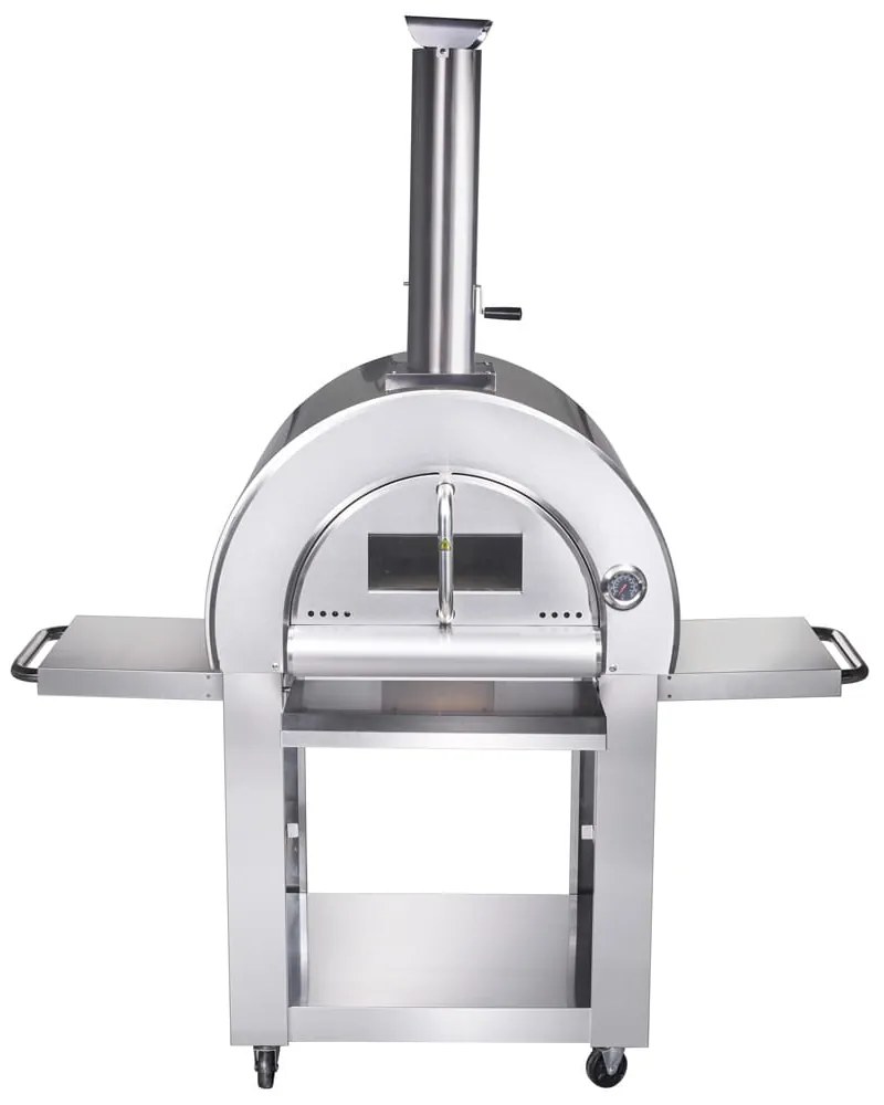 PIEC DO PIZZY WĘGLOWY ZE SKŁADANYMI PÓŁKAMI AB459