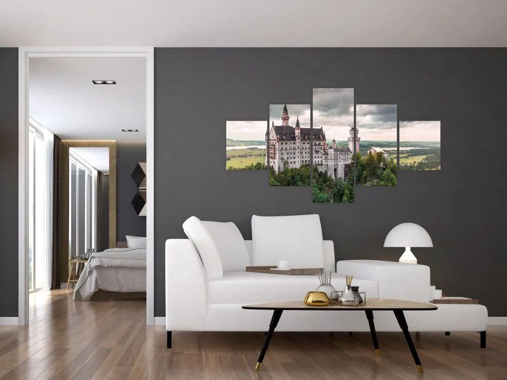 Obraz - Zamek na skałach (125x70 cm)