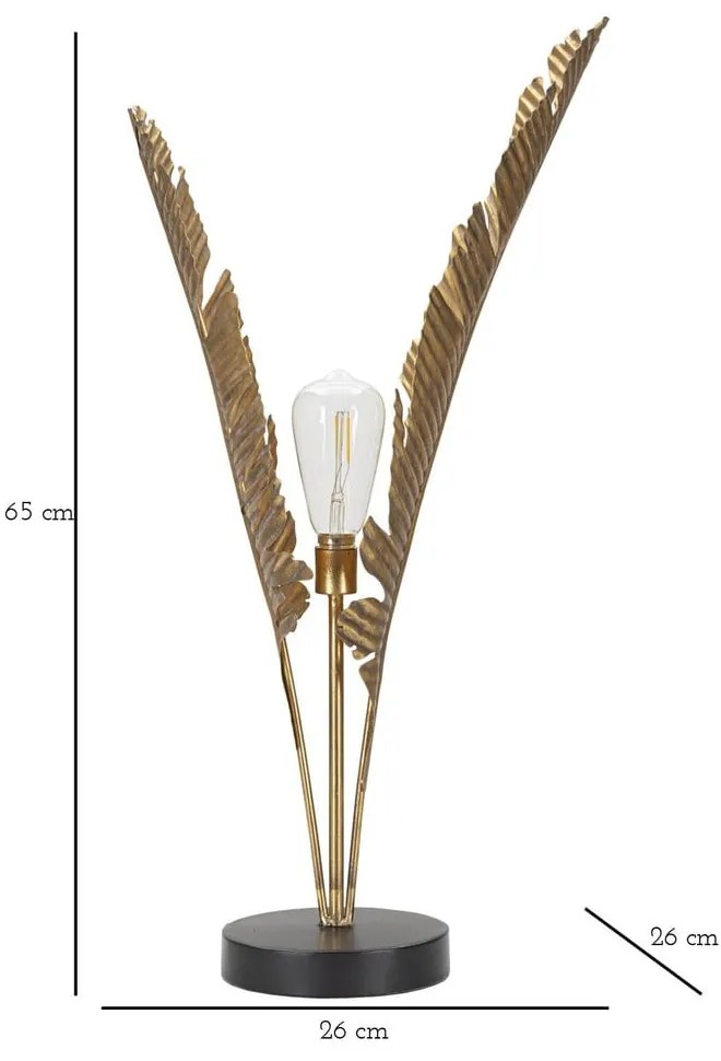 Lampa stołowa w kolorze złota (wys. 65 cm) Palm – Mauro Ferretti