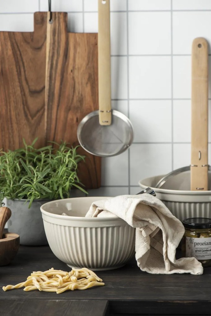 Kremowe ceramiczne miski MYNTE BUTTER CREAM, zestaw 3 sztuki