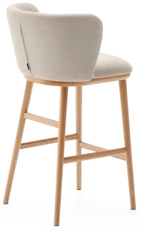 Beżowy hoker (wysokość siedziska 65 cm) Ciselia – Kave Home