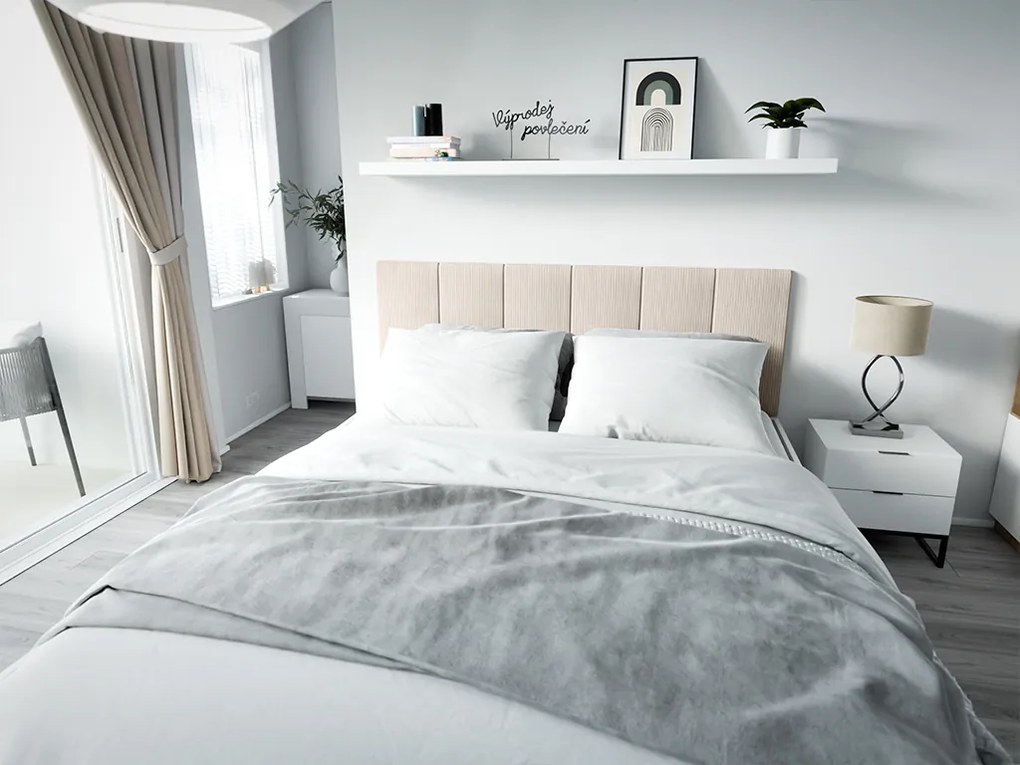 Tapicerowany panel ścienny FRAME LINCOLN 30x60 cm Kolor: Brązowy