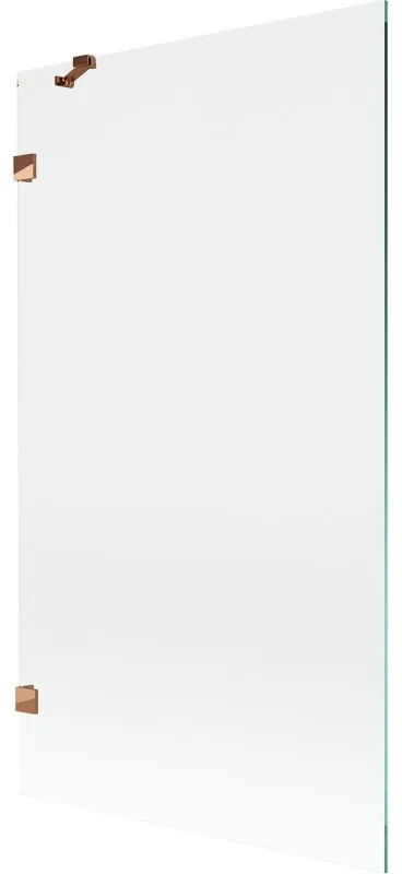 Mexen Lunar parawan nawannowy 1-skrzydłowy 100 x 150 cm, transparent, różowe złoto - 897-100-000-60-00