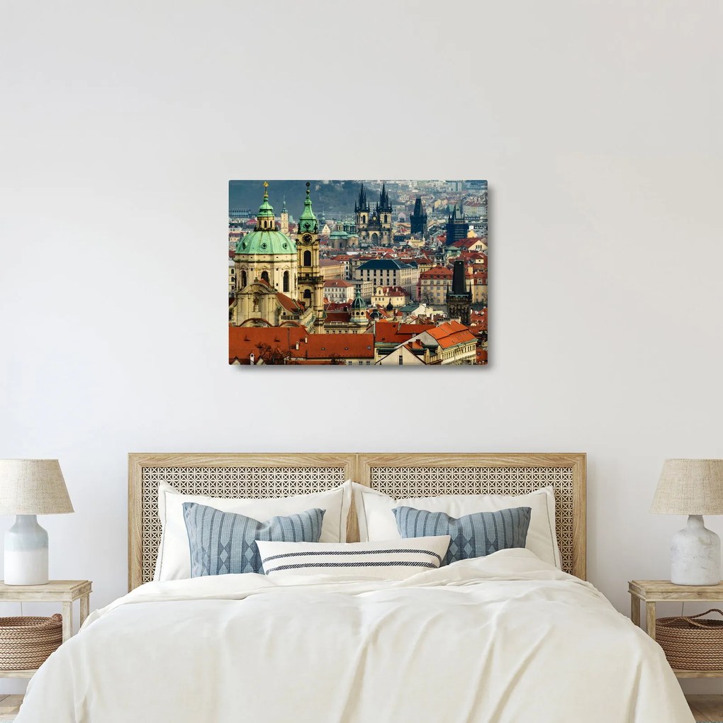 Obraz - Panorama Pragi (70x50 cm)