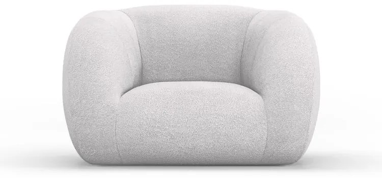 Jasnoszary fotel z materiału bouclé Essen – Cosmopolitan Design