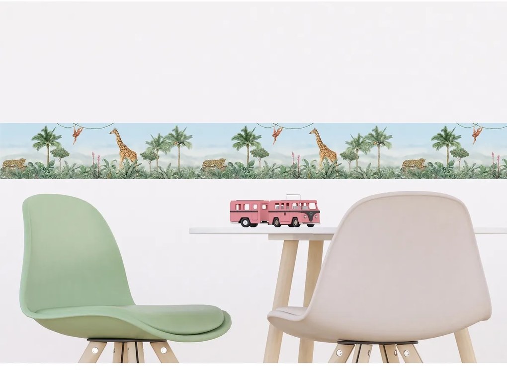 Dekoracyjny pas samoprzylepny Jungle 2, 500 x 13,8 cm