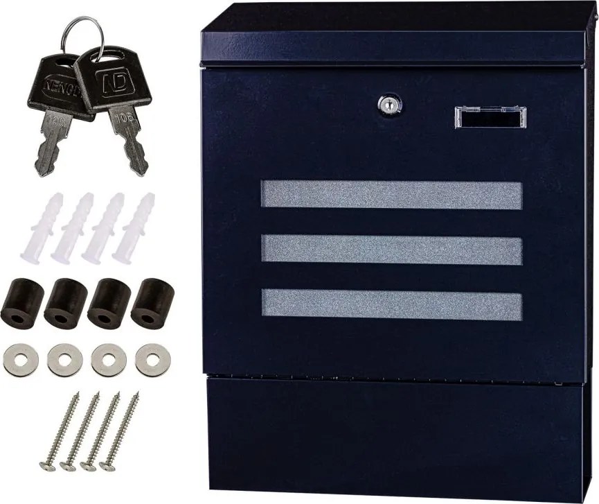 STILISTA Skrzynka na listy ścienna 35 x 44 x 11 cm, stal