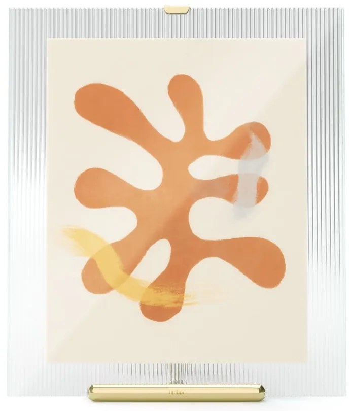 Szklana ramka stojąca w kolorze złota 26x30,5 cm Flute – Umbra