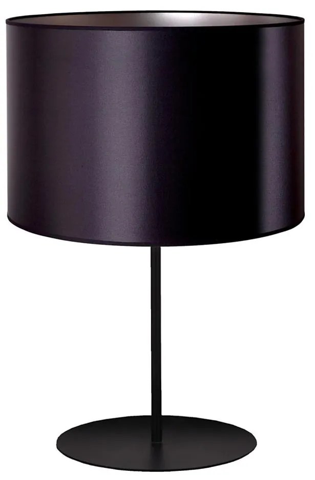 Duolla - Lampa stołowa CANNES 1xE14/15W/230V śr. 20 cm czarny/srebrny