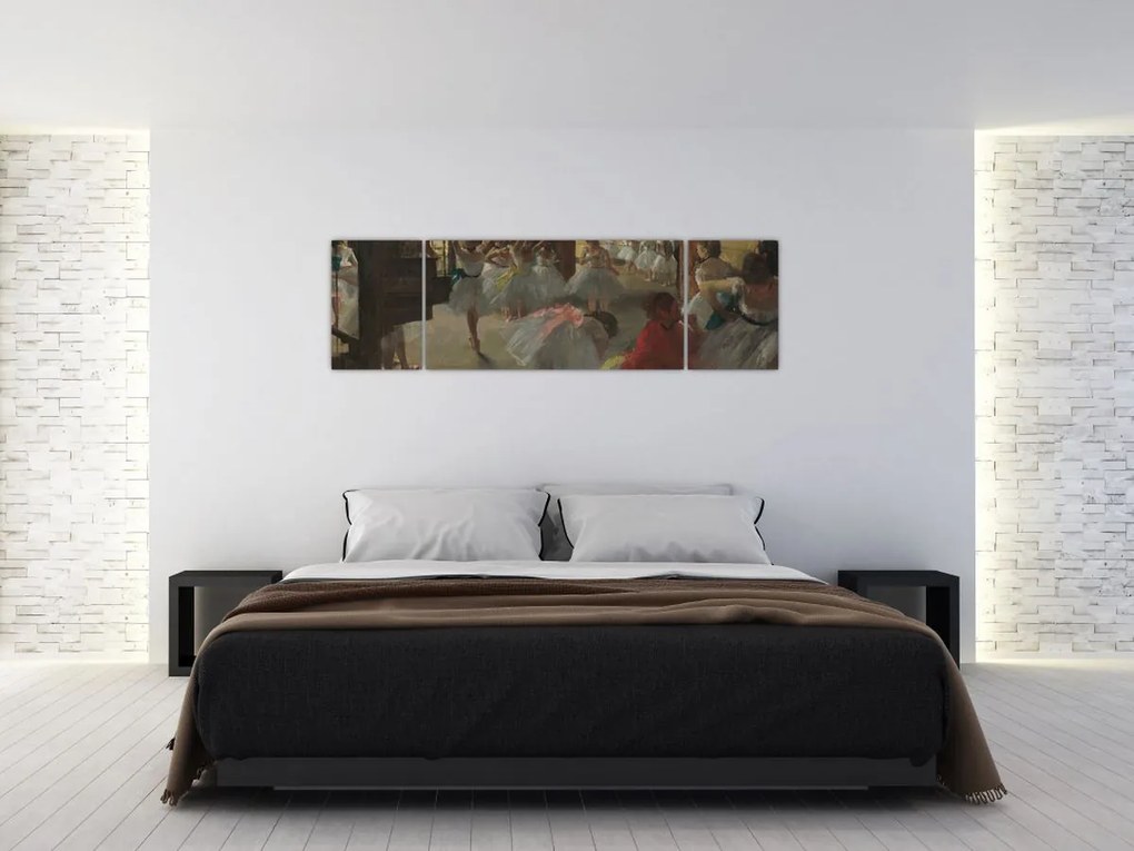 Obraz - Edgar Degas, The Dance Class, reprodukcje (170x50 cm)