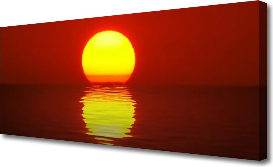 Fotoobraz na płótnie Ognisty Zachód Słońca