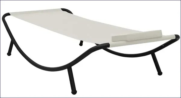 Kremowa leżanka ogrodowa - Wintex 4X