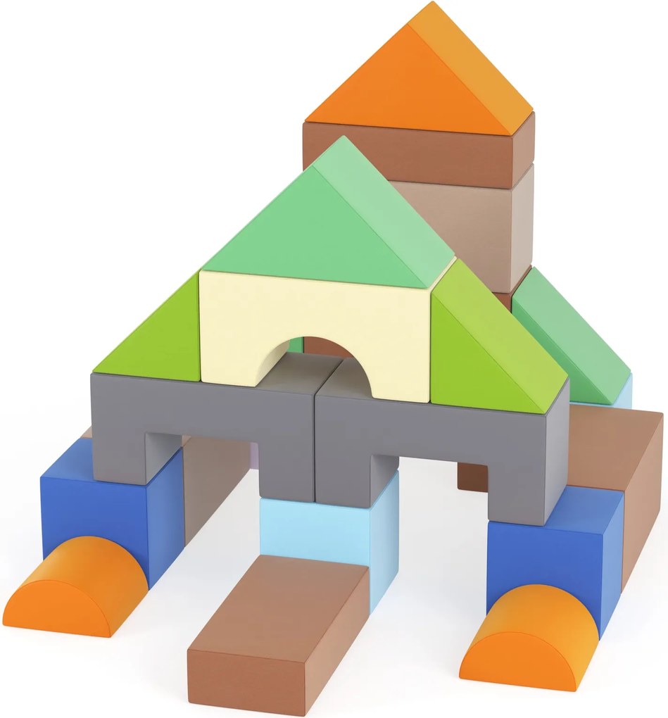 Zestaw klocków piankowych do przedszkola i sali zabaw Happy Castle Max