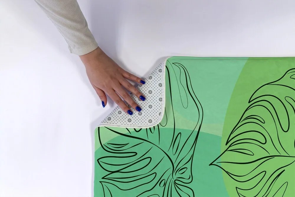 Dywanik łazienkowy antypoślizgowy Dywanik łazienkowy antypoślizgowy Monstera Liście