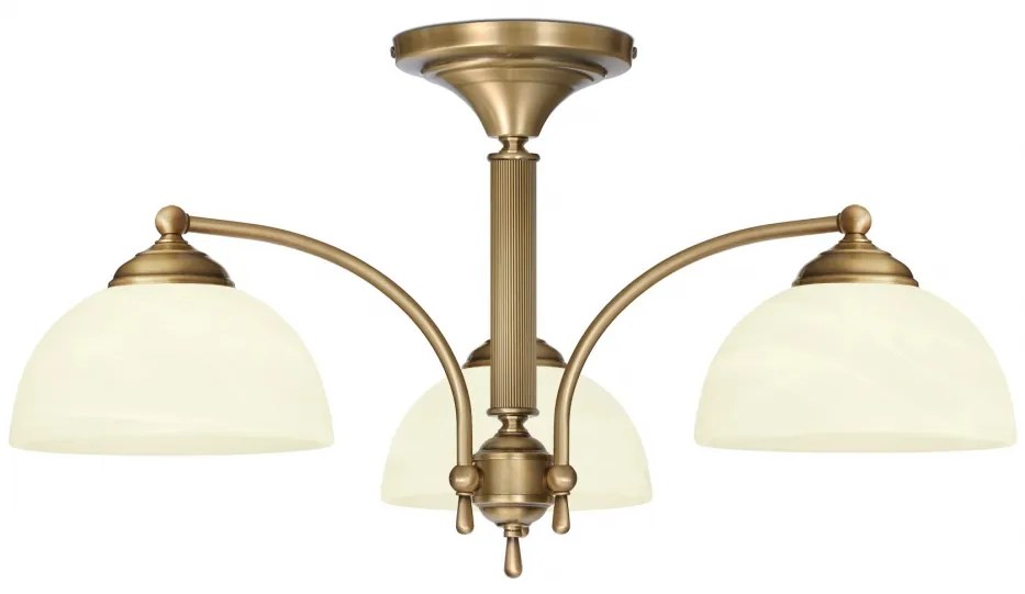 Niski żyrandol mosiężny V-S3K