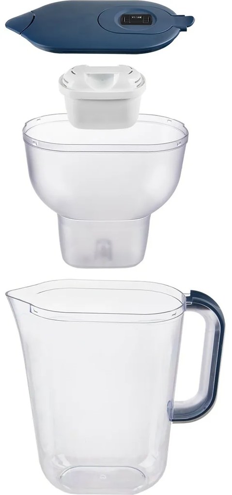 Orion 156020 Dzbanek filtrujący Carbo 3 l z filtrem, niebieski