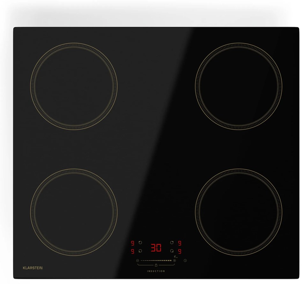 Klarstein Victoria 60cm Płyta Indukcyjna 4 Strefy Gotowania Czarny