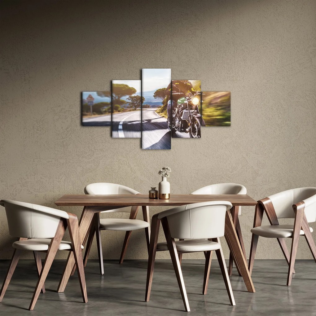 Obraz - Motocyklista (125x70 cm)