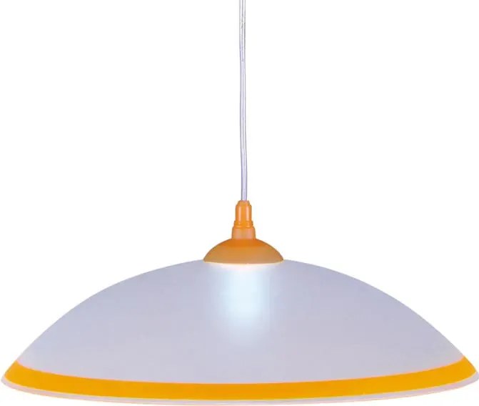 Biało-żółta lampa wisząca do jadalni C8-E42