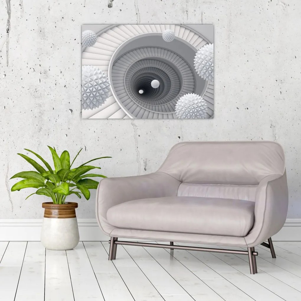 Obraz abstrakcji 3D (70x50 cm)