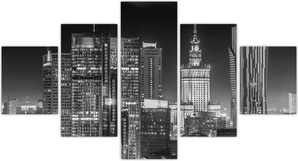 Obraz - Czarny i biały Nowy Jork (125x70 cm)