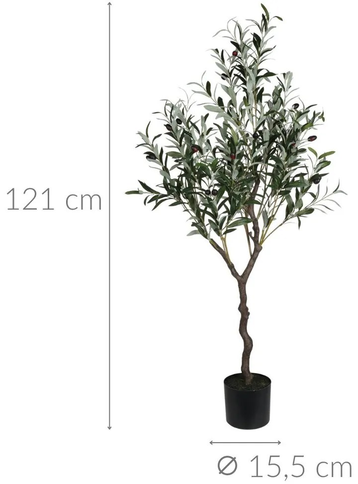 Sztuczne drzewko oliwne, 121 cm