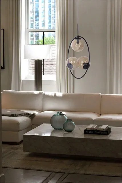 Lampa wisząca okrąg z bursztynowymi kloszami 10X A201 B0-W29