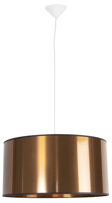Art Deco lampa wisząca biała z miedzianym kloszem 50 cm - Pendant Nowoczesny Oswietlenie wewnetrzne