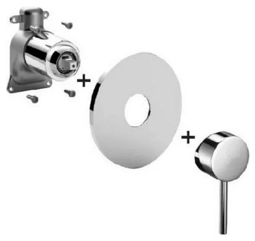 Paffoni - Bateria podtynkowa LIGHT matowy chrom
