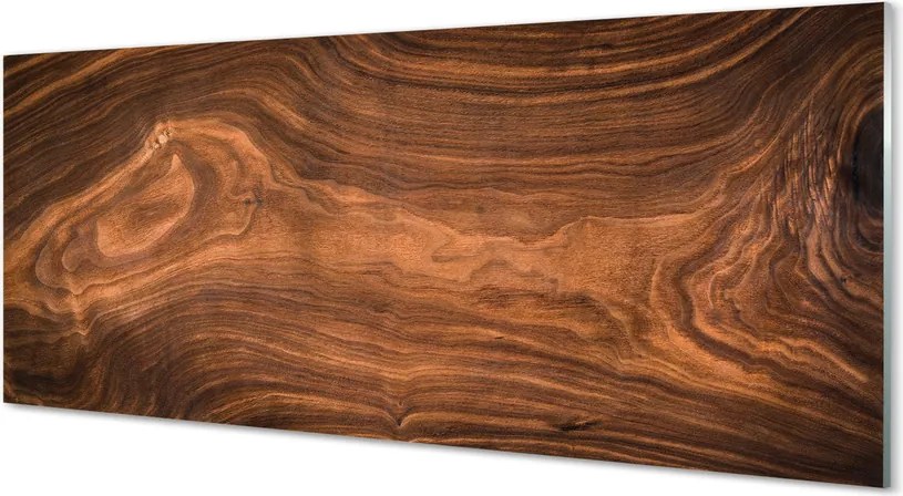 Szklany Panel Autentyczna Struktura Drewna