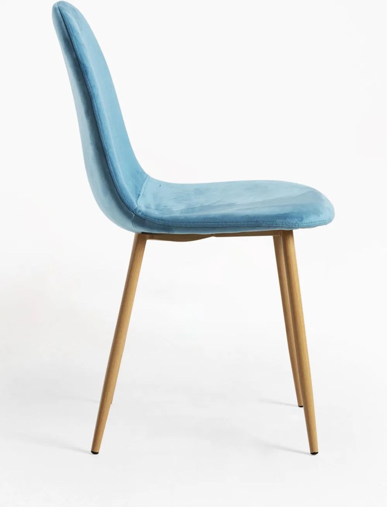 Zestaw 4 Krzese Teok Aksamitne