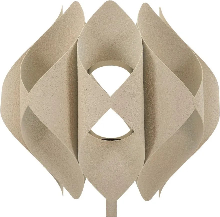 Beżowa lampa stojąca z metalowym kloszem (wysokość 155 cm) Space – Mauro Ferretti