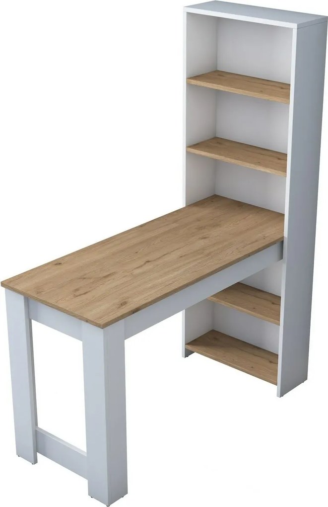 Biurko Halon White and Walnut