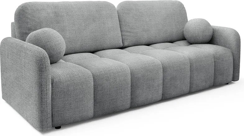 Kanapa CUBEC rozkładana funkcja spania ciemny szary sofa