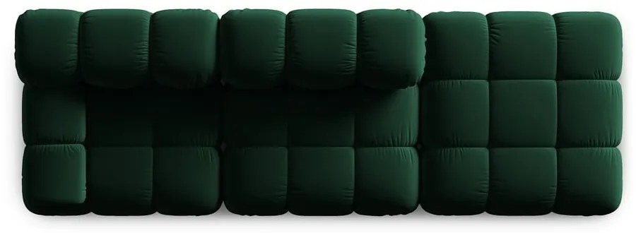 Zielona aksamitna sofa 282 cm Bellis – Micadoni Home